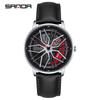 Sanda Men's 360° Rotating Dial Quartz Wristwatch - Casual Fashion Wheel Series