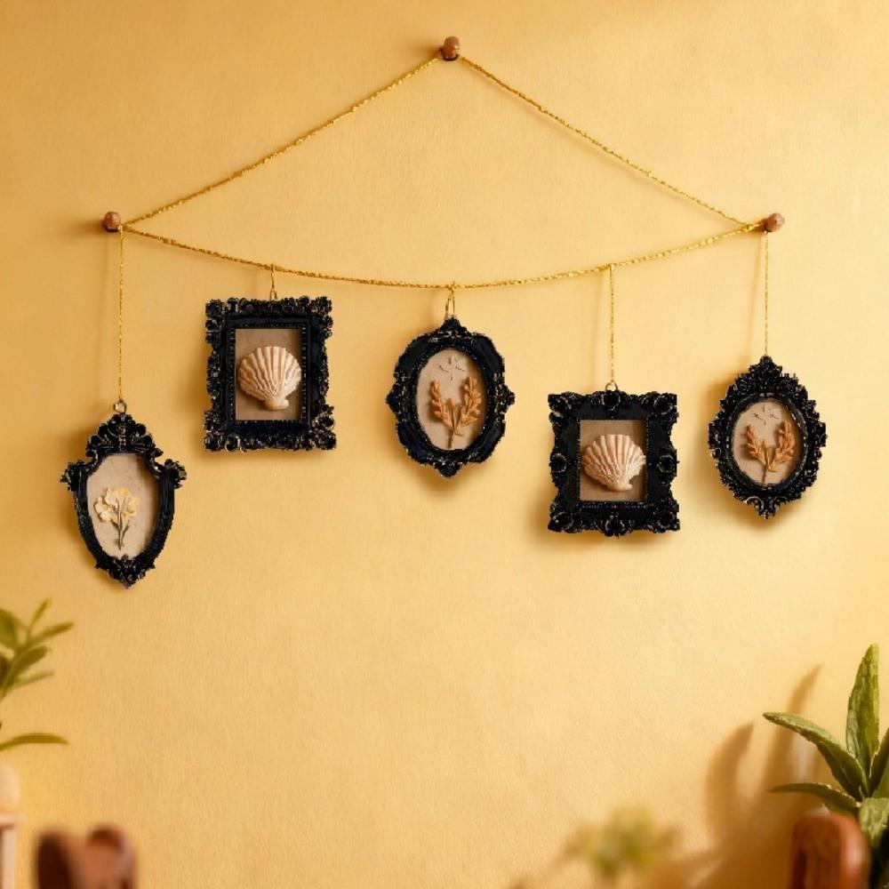 Black Baroque Style Photo Frame Goth Photo Display Holders Picture Frame Ornaments Living Room