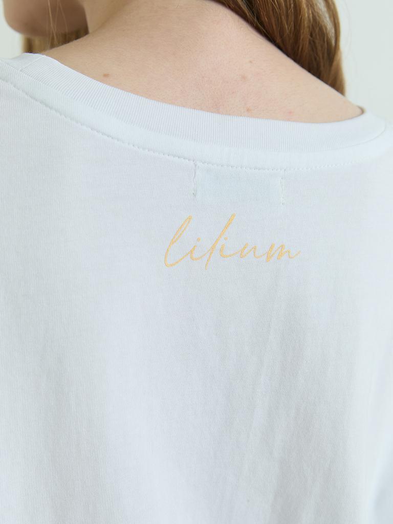 Lillium Signature Logo Short Sleeve T-Shirt_White