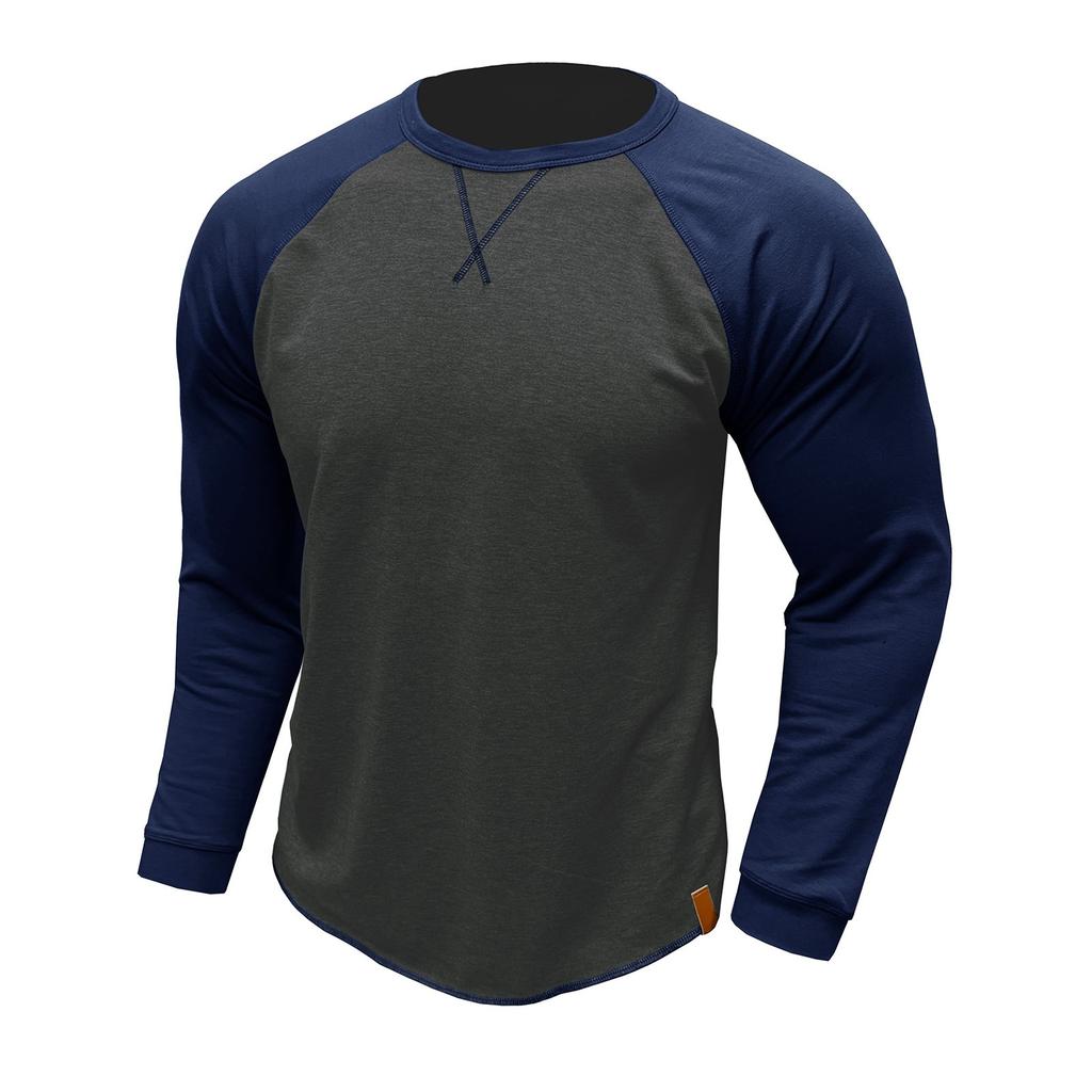 Plus Size Men's Long Sleeve T-shirt European And American Men's Shirt Top