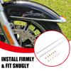 Chrome Motorcycle Front Fender Mudguard Spear Trim Kits For Harley Touring Road King Electra Glide1982-2023 Softail 1986-2017