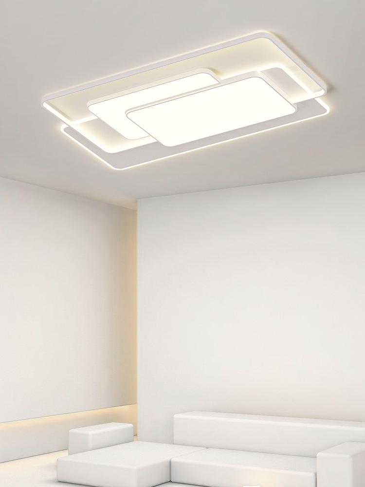 Cream Minimalist Smart Ceiling Light for Living Room - 2022 Popular Style Lighting Fixture Package