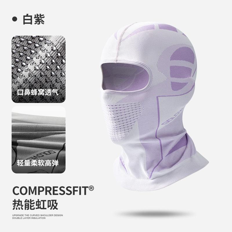 Summer Outdoor Sunscreen Riding Mask Men's Locomotive Sweat Absorption Heat Dissipation Breathable Ice Silk Headgear Helmet Lining