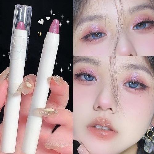 Lidschattenstift Hochglänzend Perlmutt Aufhellend Explosiver Fauler Seidenraupen-Stift Funkelnder Lidschatten-Stift Make-up