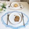 Placemat, Wrinkle-Resistant Embroidered Lace Table Mat, Heat-Resistant Non-Slip Washable Coaster Mat for Home Decor