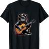 Funny Musician Cat Guitarist Cat Guitar Cat Meme T-Shirt for Men Women Kids