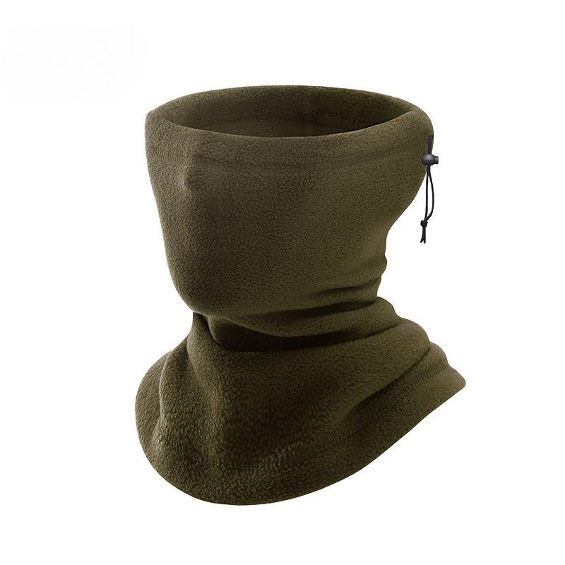 Outdoor Warm Scarf Fleece Ski Mask Fleece Riding Windproof Hat Drawstring Thickened Scarf Cover Autumn and Winter
