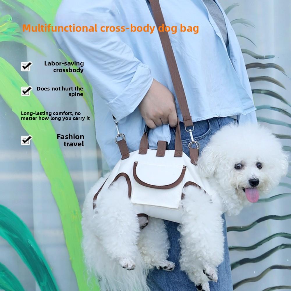 Breathable Dog Full Body Lift Harness Adjustable Pet Carrier  for Hiking Daily Use