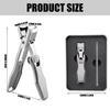 Nail Cutters with Nail File Large Opening Nail Clippers Toenail Cutter Stainless Steel Toenail Clipper Fingernail Cutter