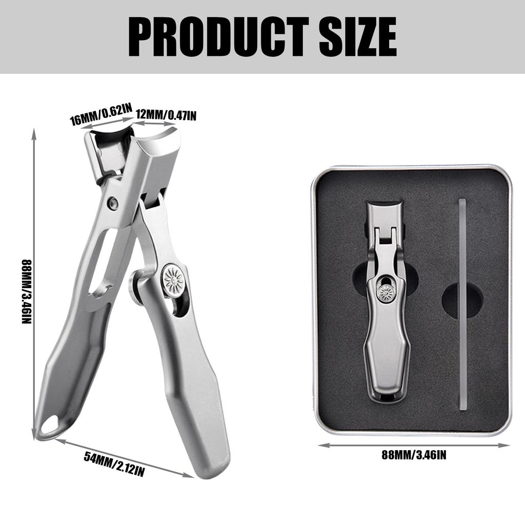 Nail Cutters with Nail File Large Opening Nail Clippers Toenail Cutter Stainless Steel Toenail Clipper Fingernail Cutter