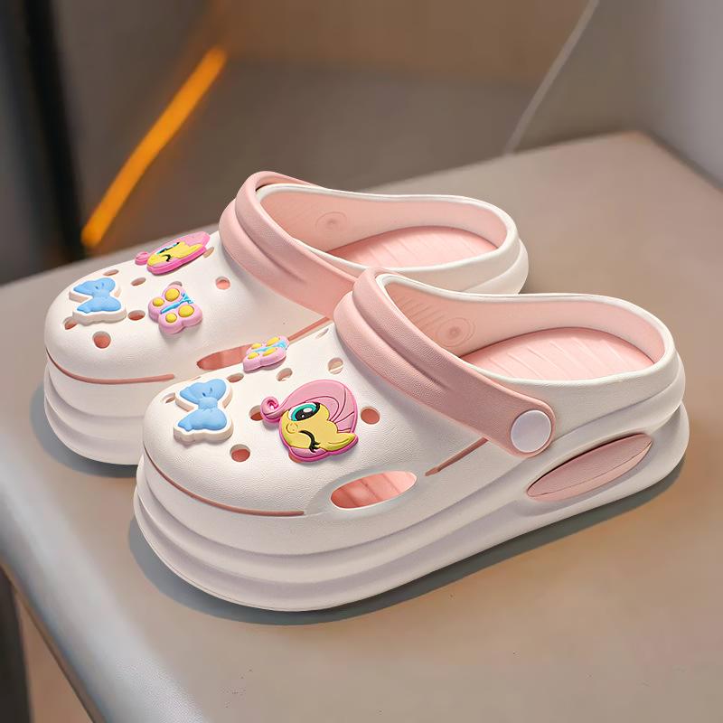 

Пони Баоли дырявые туфли детские пляжные туфли для детей среднего и старшего возраста обувь родитель-ребенок сумка голова прохладные тапочки уличная одежда женские модели 34/35 yards (220 yards inner length 21.5CM)