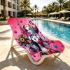 Superhero Print Beach Towel Design, Soft, Lightweight. for Home Bathroom, Spa, Pool, Yoga, Surfing, Camping, Gift for Family, Friend