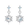 Original Design Hollow Eight-pointed Star, Elegant and High-quality Debut, Ins Style and Exquisite S925 Silver Earrings for Women ZJYES-YS-122