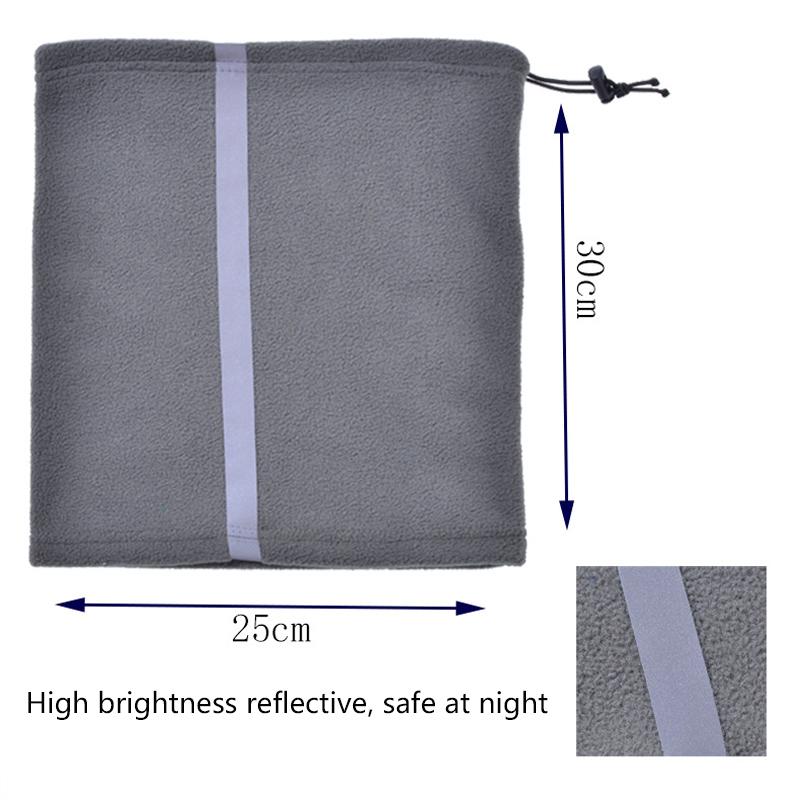 Winter Plus Samt zum Warmhalten und Kälteschutz Skischal Outdoor Nacht mit reflektierender Streifen Reitmaske