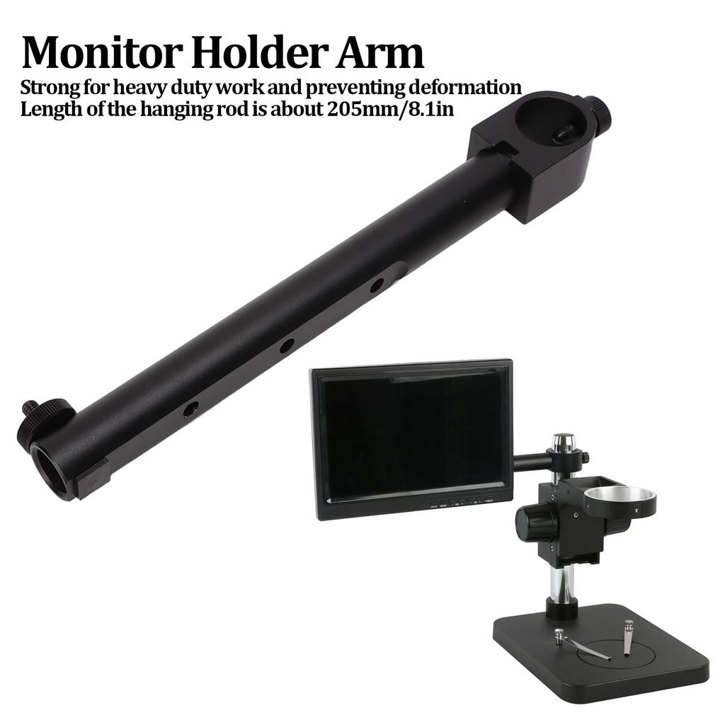 Display Screen Hanging Bar Metal Monitor Support Holder Desk Mount Extra Arm for Video LCD Microscope Stand Camera