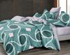 Flannel bedding 200x220 + 2 pillowcases 70x80 with zipper, warm, waves, circles