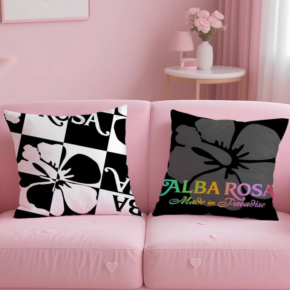 A-Alba R-Rosa Brand Cushion Cover Comfortable Reversible Pillow Cover Ideal for Car Sofa Bedroom & Beyond