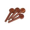 4/4 Violin Chinrest Tuning Pegs Endpins Chin Rest Tailgut Endpin Kit Set Natural Jujube Wood Violin Part 5-piece Set Accessories