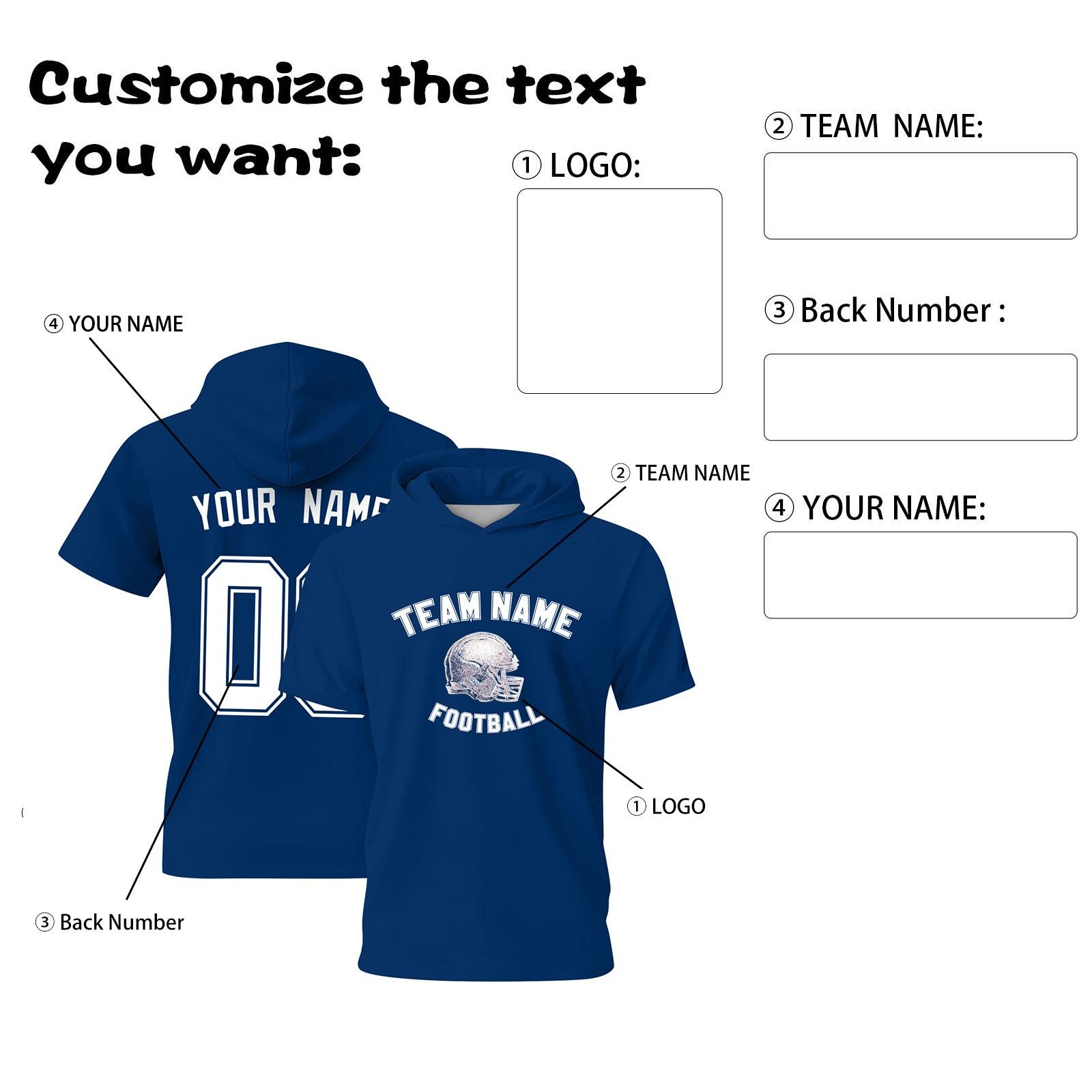 Мужская персонализированная футболка-худи с коротким рукавом и прямыми плечами XXXXXL 1976₽