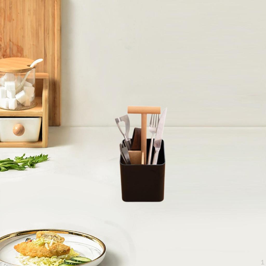 Chopstick Holder Organizer, Decorative Storage Box, Portable Space Saving Countertop Rack,