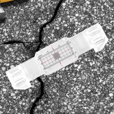 Crack Gauge Monitor Heavy Duty Tell Tale Acrylic Buildings Structural Measure and