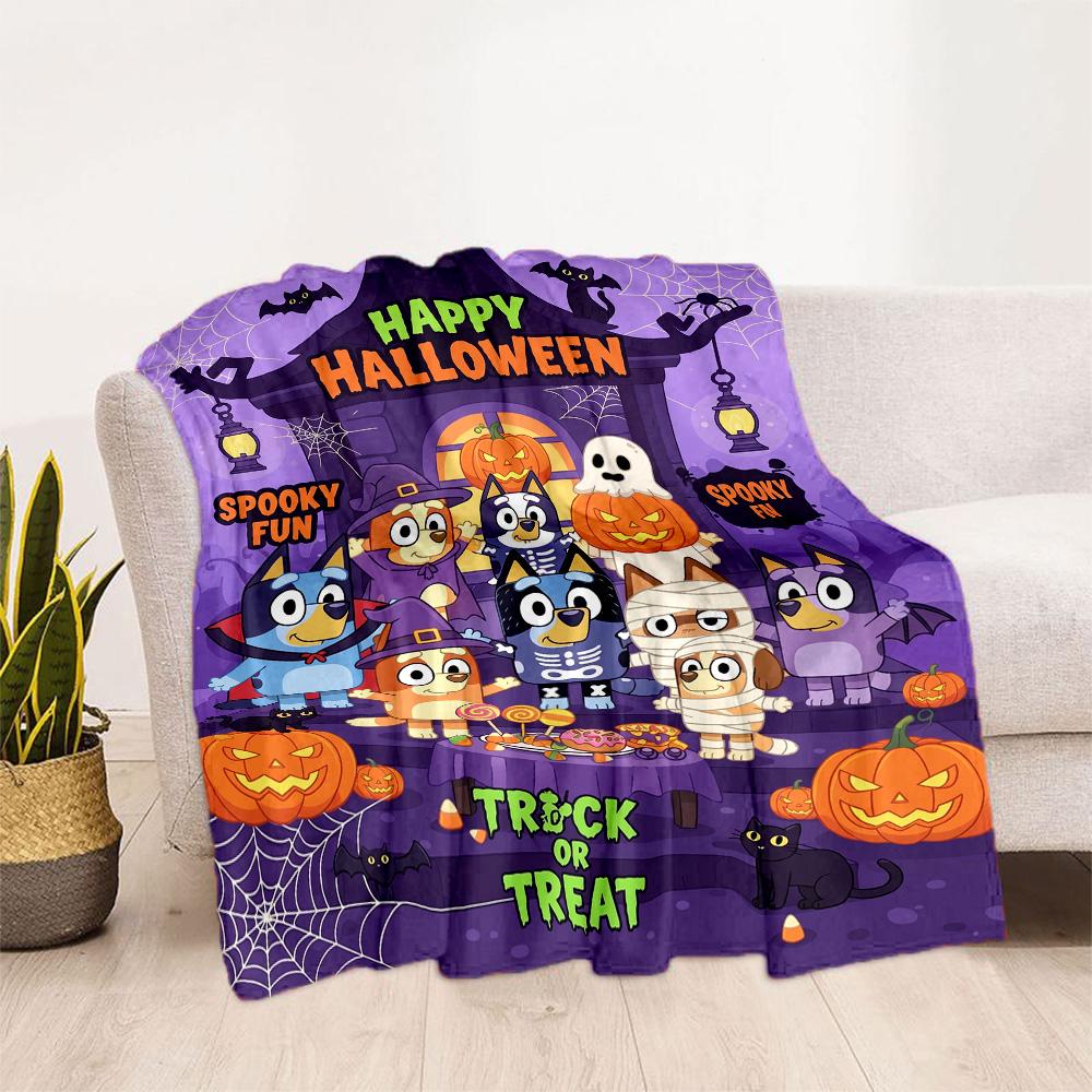 Bluey's Festive Friends Blanket Ultra-Soft Great for Couch Bed Picnics All-Season Use Modern Style Suitable for Gifting Relatives and Friends