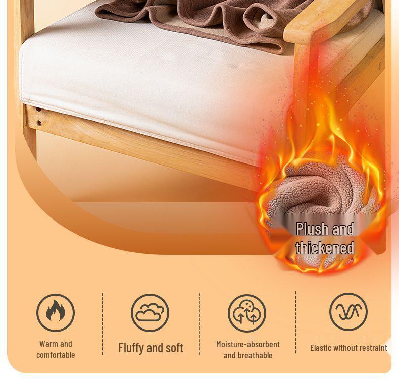 Men's Winter Warm Fleece-Lined Camel Wool Underwear Set - Crew Neck, Quick Heating, for Middle-Aged and Elderly