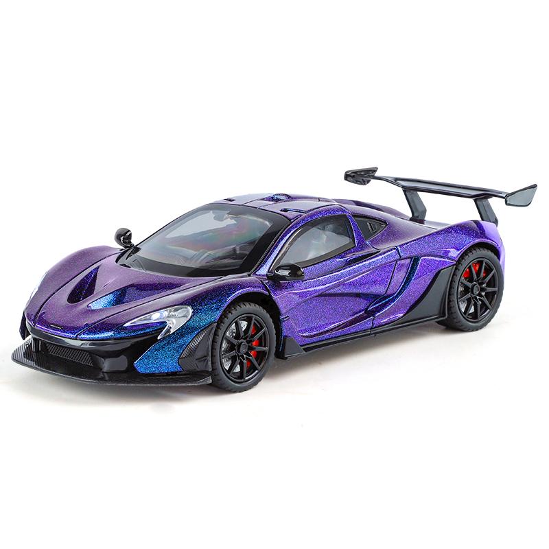 1/24 Simulation McLaren P1 Alloy Model Car Doors and Hood Can Be Opened Has Sound and Lighting Functions Rich In Details