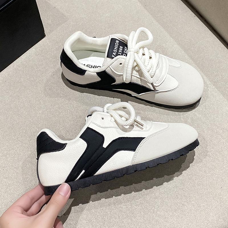 Black women's shoes spring and autumn versatile student white shoes casual sports board shoes