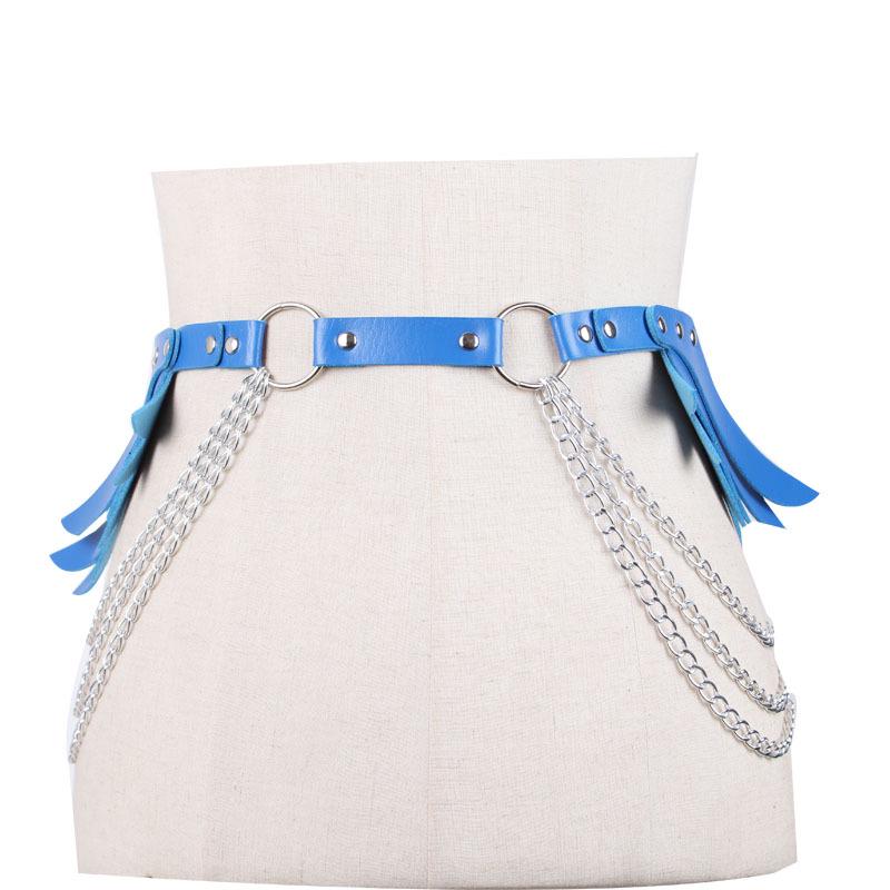 Leather Angel Wings Backpack Set: Women's Chain Body Harness, Shoulder Strap, and Waistband