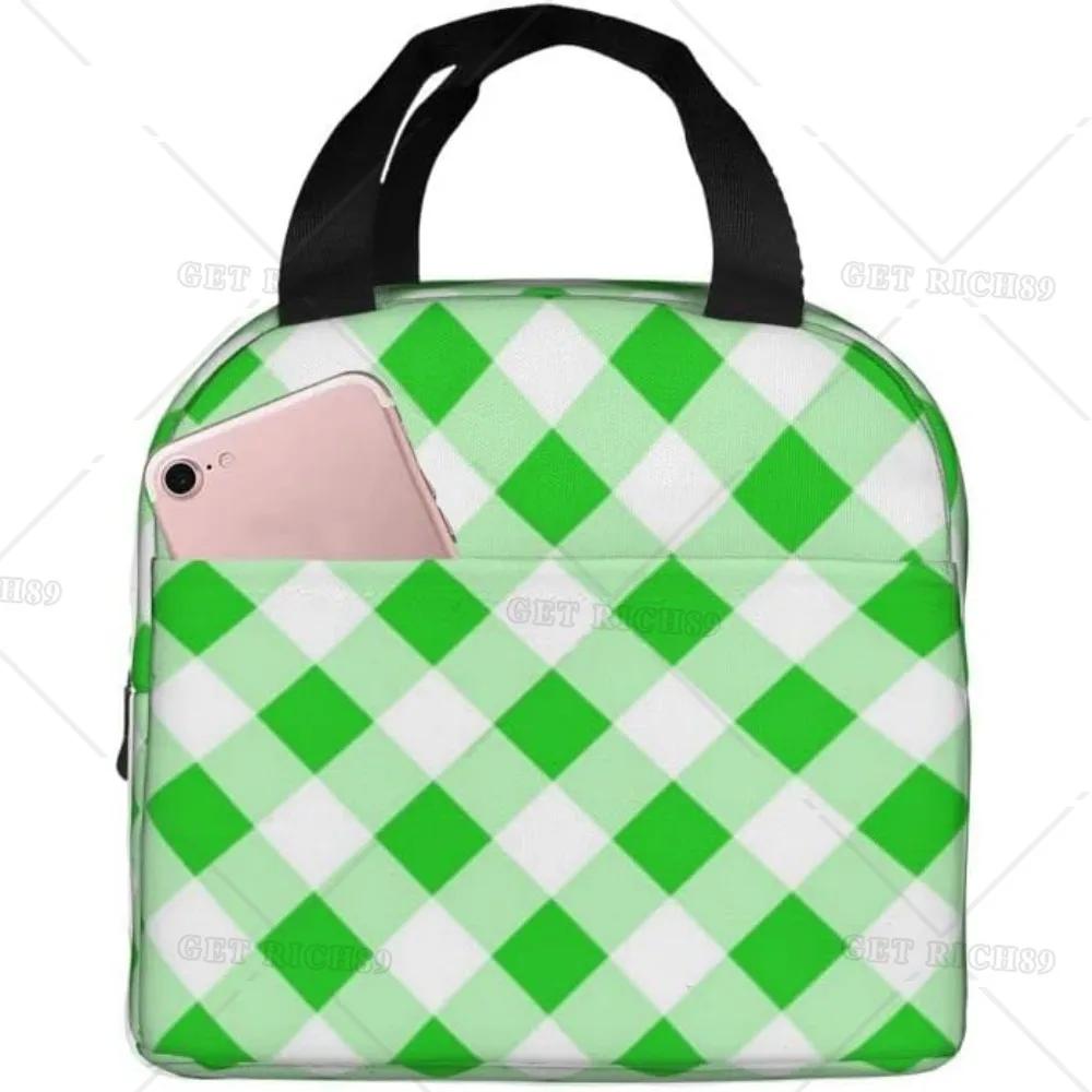 Celebrate St Patrick'S Day Lunch Bag for Women Men Cute Tote Insulated Lunch Box with Pocket for Work Office Travel Picnic