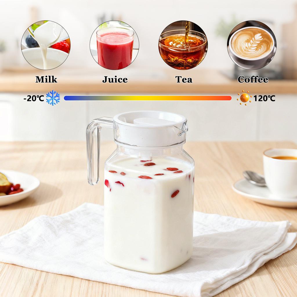 1 szt. Czajnik na zimną wodę Duża plastikowa butelka na wodę Przezroczysty dzbanek na sok z pokrywką Przenośny na piknik Basen Spotkania