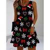 Ärmelloses Damenkleid modisch und lässig