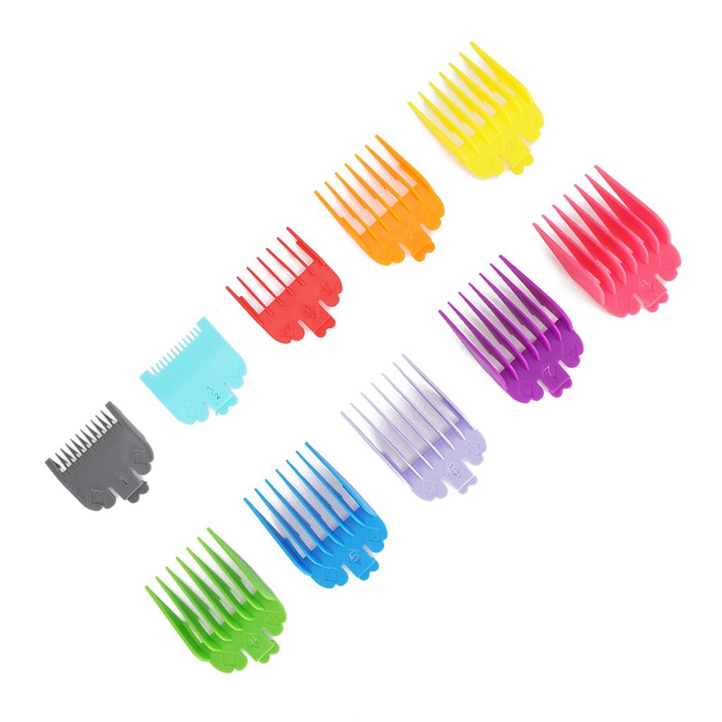 10pcs Comb Guide Set Electric Hair Clipper Spare Parts Hairstyling Limit Combs Accessory