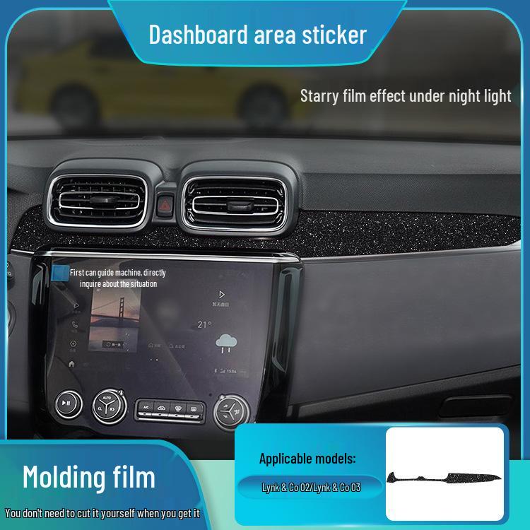 Sternenhimmel-Folie für Lynk&Co 01 Innenraum, Beschädigungsfreie Ersatzlösung für Modifikation: Modelle 02, Flammpunkt 05, Matt 06 Aufkleber.