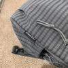 Small Checkered Backpack for Men and Women Fashion Casual Mini Backpack with Zipper Pockets
