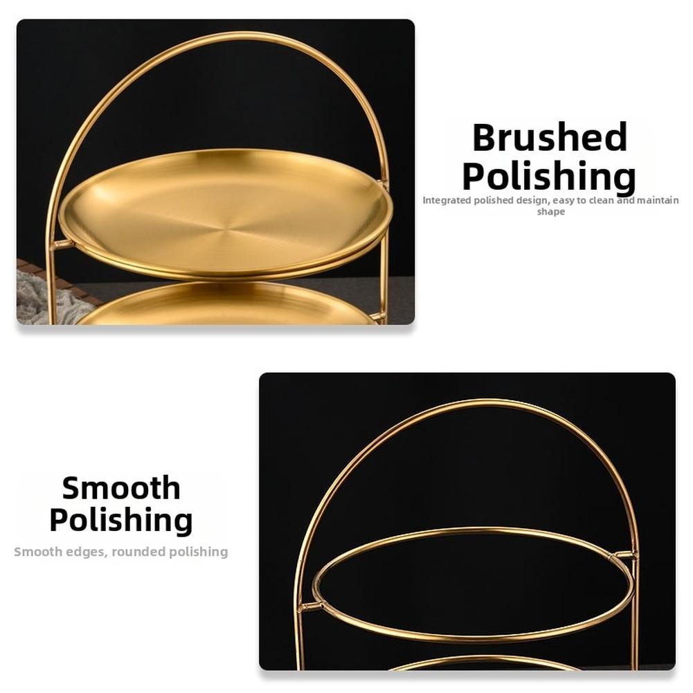 Vícepatrový servírovací stojan Nerezový tác Snadno čistitelný