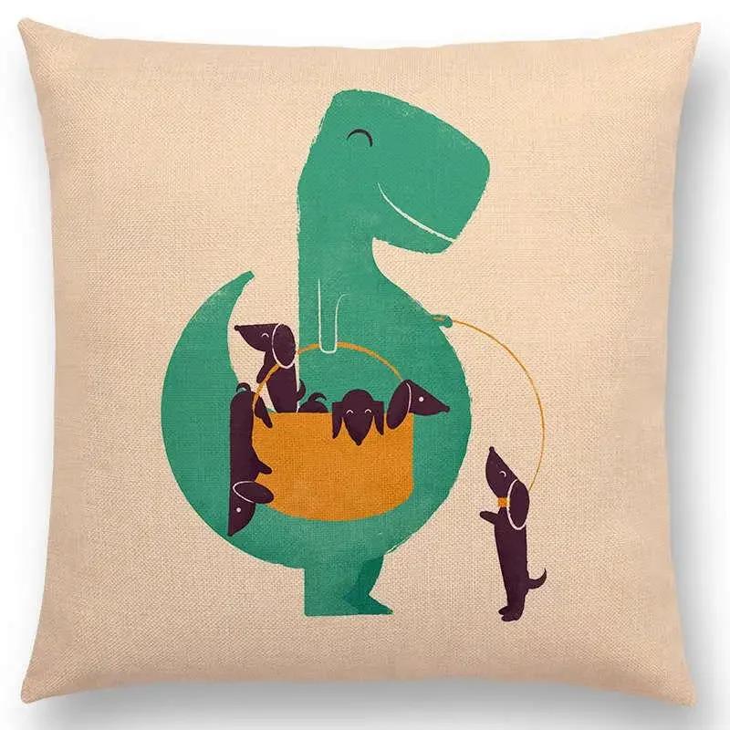 Neueste Cartoon-Tiere Niedlicher Hai Katze Vogel Giraffe Pinguin Wal Eisbär Nilpferd Panda Kissenbezug Auto Sofa Wurfkissenbezug