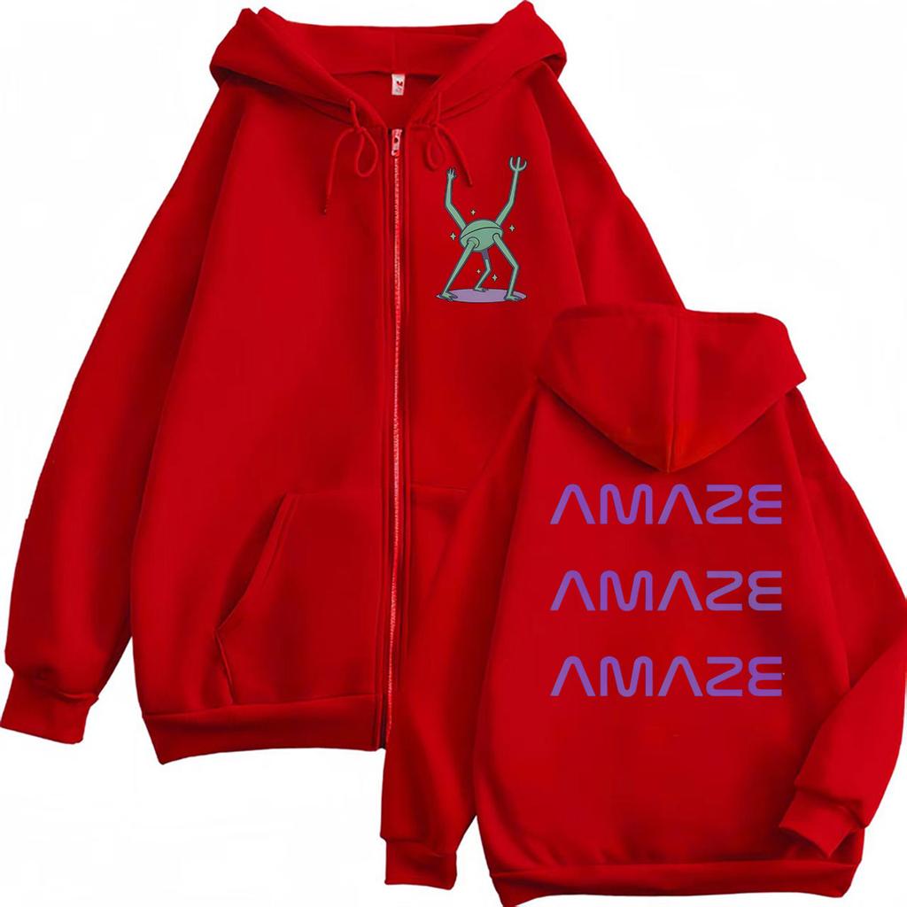 Amaze Unisex Project Hail Mary Divertente Citazione Spaziale Felpe con Cappuccio e Zip Uomo Donna Cappotti con Cappuccio Felpe con Zip