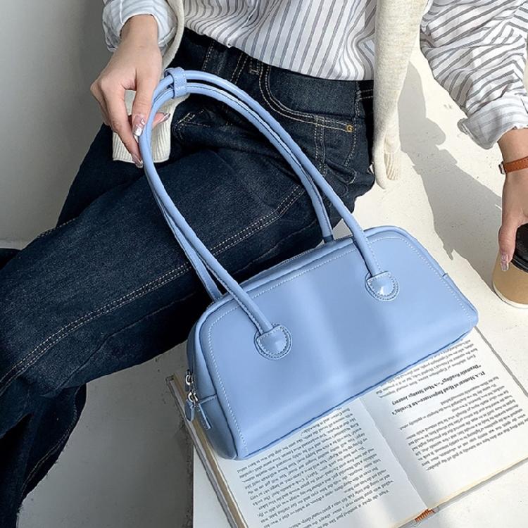Splashproof Handbag Travel Bags for Women Solid Color Soft Leather Bag