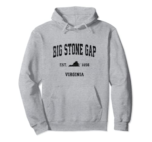 

Big Stone Gap Virginia VA Vintage Sport Design Black Print Hoodie