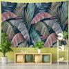 Tropical Plant Tapestry Wall Hanging Girl Psychedelic Witchcraft Natural Bohemian Hippie Bedroom Home Decor