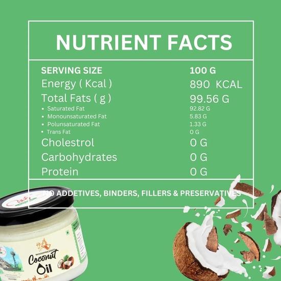Arth Agro Farms Wood Pressed Coconut Oil (500ml) – Pure Cold Pressed & Organic | Coconut Oil Organic Cold Pressed