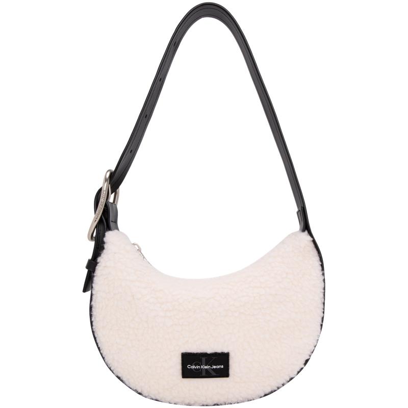 

Calvin Klein Classic Logo Fashion Commuter Fabric Shoulder Bag Women Shoulder Bag Beige DH3485-283 Basic Set (Bag)