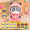 Lovely Panda Face Changing Doll Keychain Charm Fun And Eye Catching Designs Keyrings Accessory For All Ages