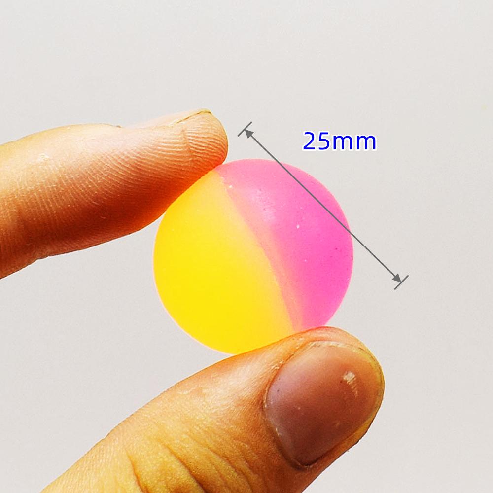 10Pcs 25mm Outdoor Bounce Ball Game Kids Party Toys Birthday Gift Giveaway Pinata Filler Halloween Christmas Carnival Party Gift