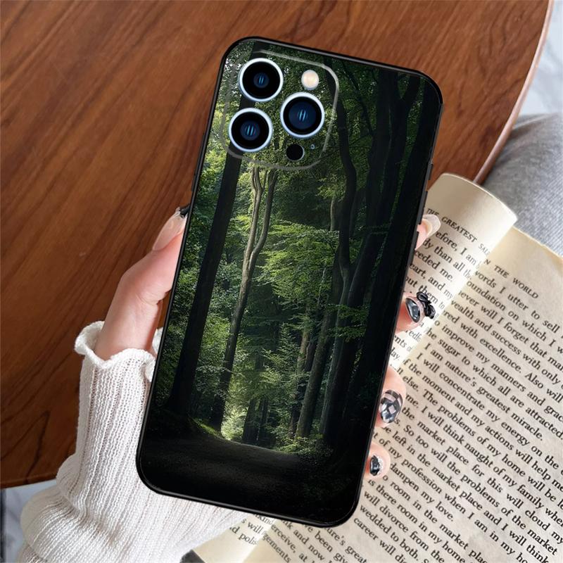 Beautiful Mountain Forest Nature Phone Case For iPhone 17 Pro Max 14 13 12 11 15 16 Pro Max Plus 12 13 Mini 16e 17 Air Cover