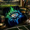 Thunder Basketball Team Blanket Lightweight Flannel Bedding Blanket Perfect for Travel, Camping, Living Rooms, Offices, Sofas, Fan Christmas Gift