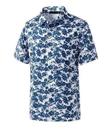 Flower leaves 3D printed casual polo shirt Hawaiian vacation oversized sleeves t-shirt summer XXS