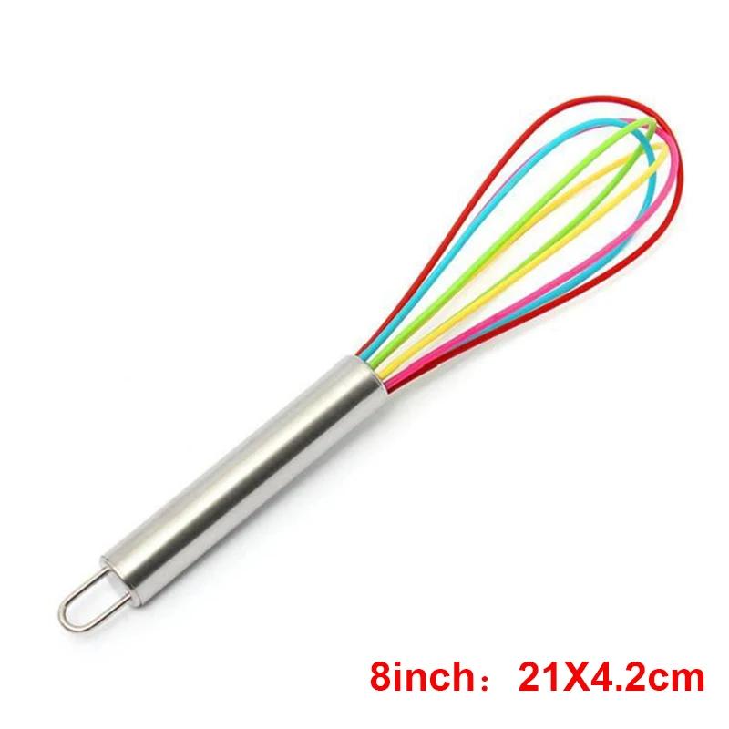 Stainless Steel Semi-Automatic Whisk Stirrer Mixing Mixer Egg Milk Beater Kitchen Baking Tool Egg Cream Blending Stirring Mixer